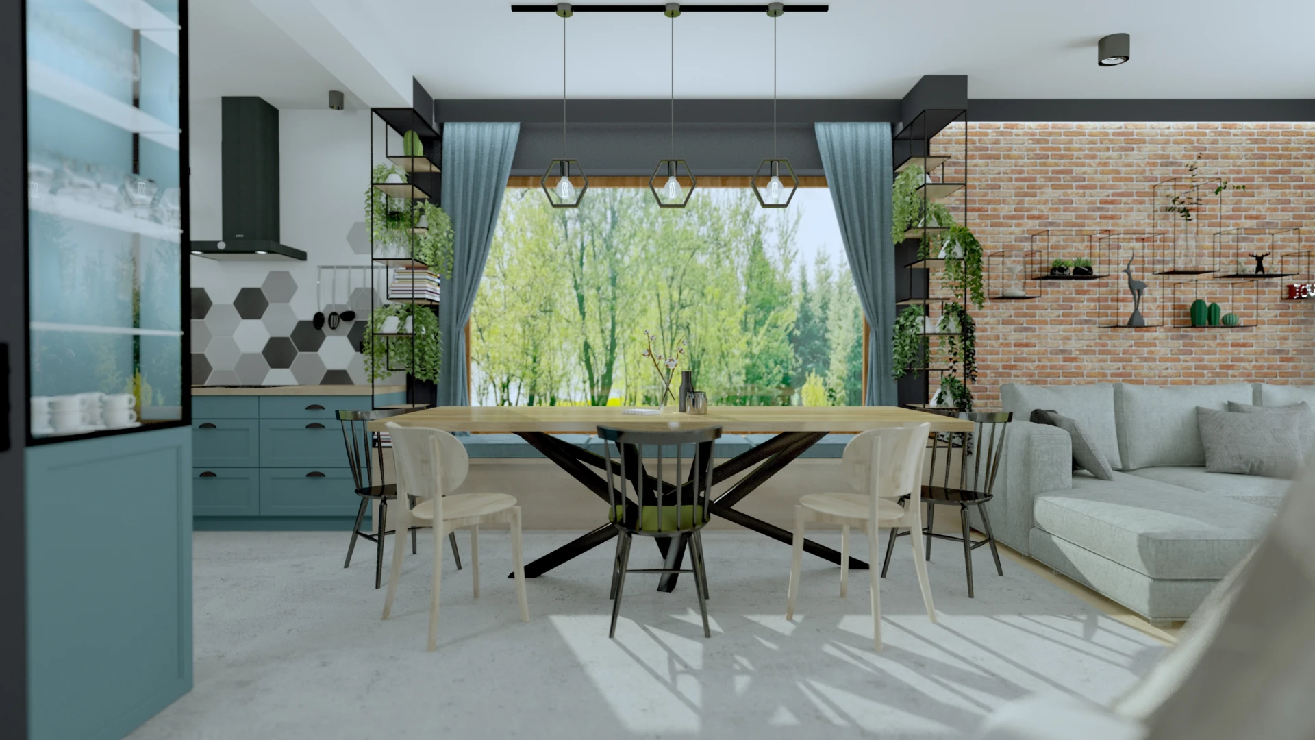 Dom na skraju lasu, bliźniak dla rodziny 2 + 4