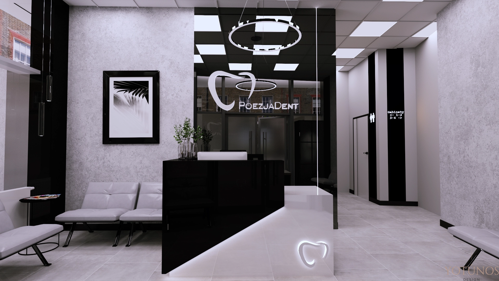 PoezjaDent – recepcja i łazienka stomatologii