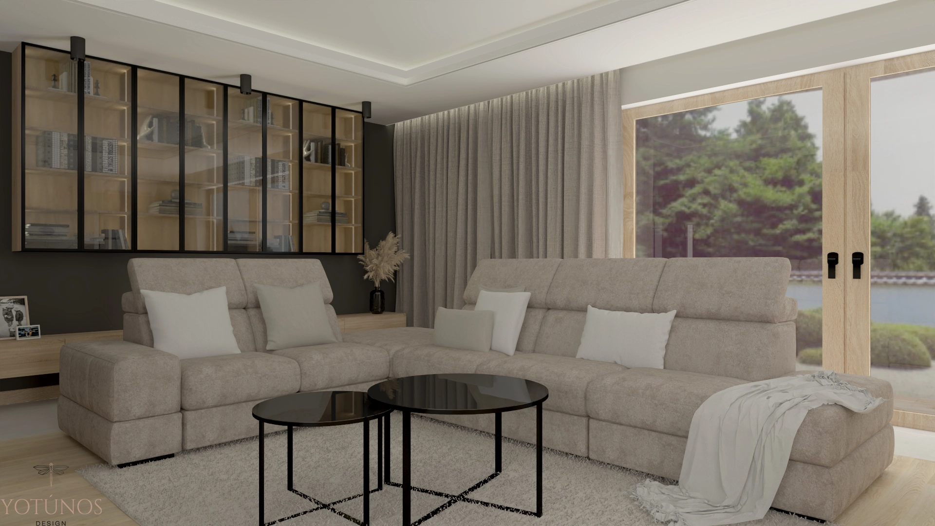 Ciepła czerń – dom dla rodziny 2+2