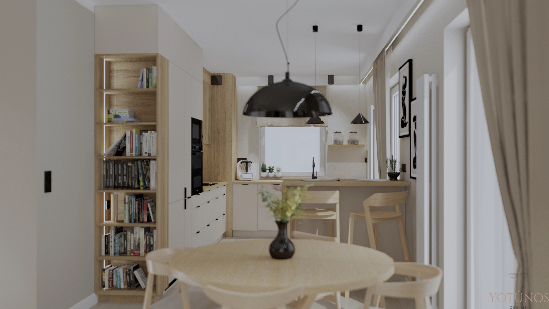 Miękki i wyrazisty – mieszkanie dla rodziny 2+1