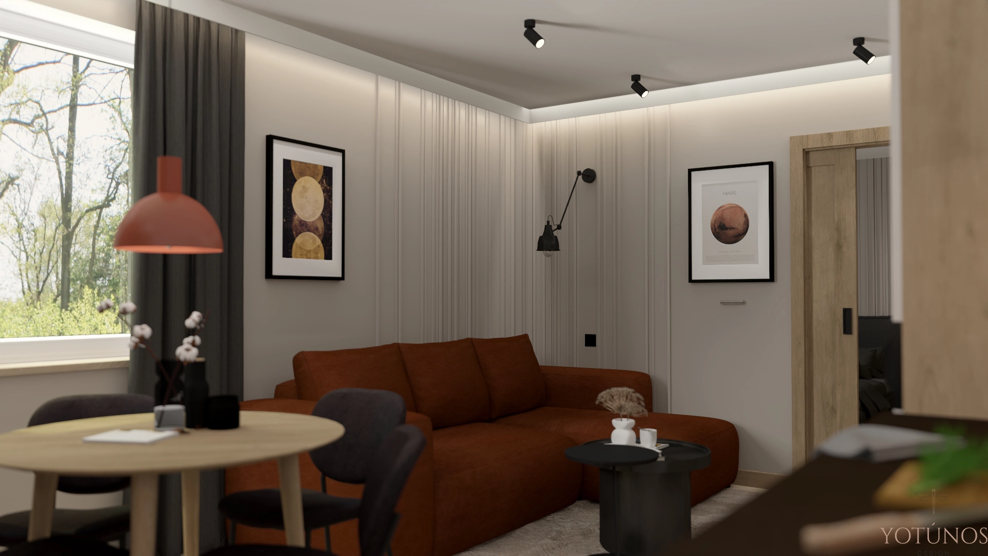 Ruda & czerń – domek dla rodziny 2+1