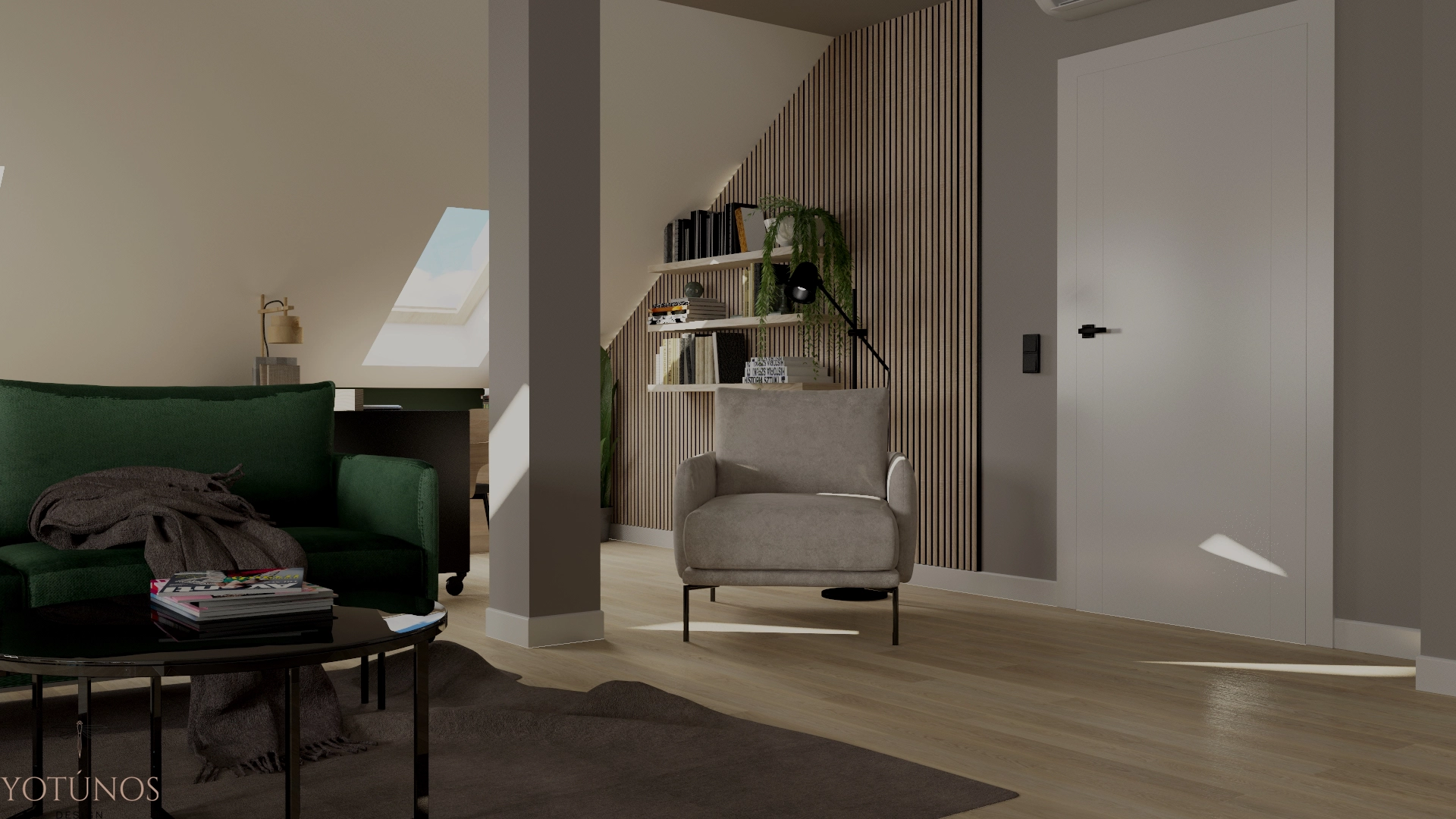 Tam, gdzie skosy mają sens – mieszkanie na poddaszu